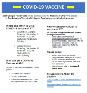 COVID Vaccinations Avail at STC