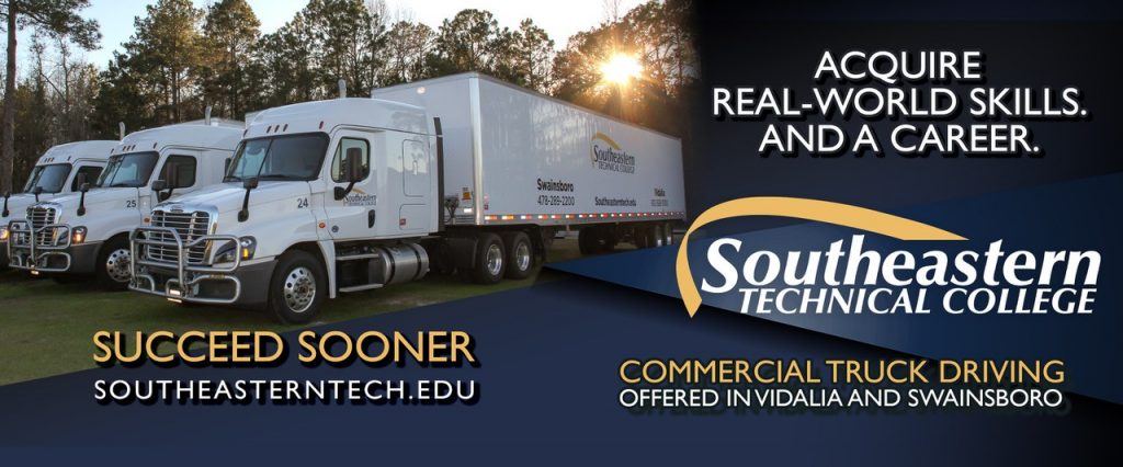 Commercial Truck Driving Banner